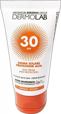 Produktbild von Dermolab Sun Cream SPF30 Face And Body, Sonnenschutzcreme, Gesicht & Körper, Tube, Feuchtigkeitsspendend, Schutz, Glättend, Jeder Hauttyp, 50 ml