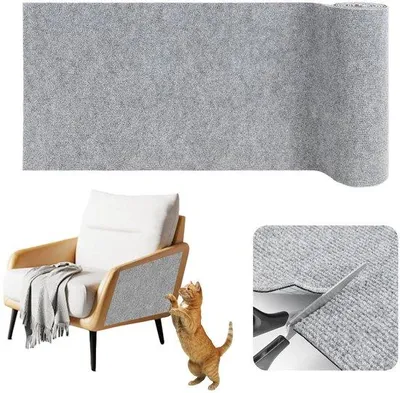 Obrázek produktu pro Samolepicí škrabadlo, světle šedé, 40 cm x 2 m, pro kočky