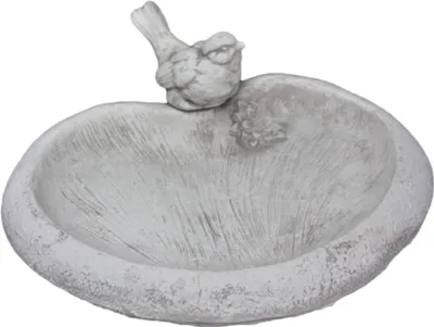 Produktbild von Vogeltränke Herz aus Steinguss für ihren Garten Frostfest Witterungsbeständig und Neu, JA-051