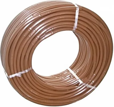 Tropfrohr 16 mm braun, 100 m, Tropfer alle 50 cm, 2,5 l/h
