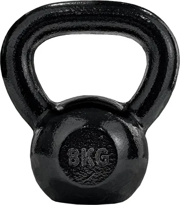 Obrázek produktu pro Litinový kettlebell 8 kg černý