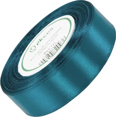 Image de SATIN 25mm/32m RUBAN BOUCLE Ruban cadeau Décoration - Argent