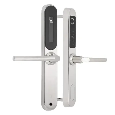 Image de Serrure de porte en verre, serrure de porte électrique, serrure de porte à empreinte digitale, serrure de porte intelligente, serrure de porte numérique, serrure de porte à mot de passe