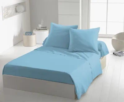 Immagine prodotto di Lenzuolo piatto - HOME LINGE PASSION - HP72102 - Microfibra 82 g - 180 x 290 cm - Azzurro