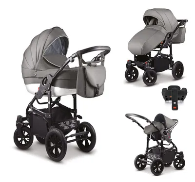 Produktbild von Kinderwagen-Set Craft 5 in 1 inkl. Sportsitz, Autositz, Iso Base und Zubehör - 17 Teile - in 18 Farben