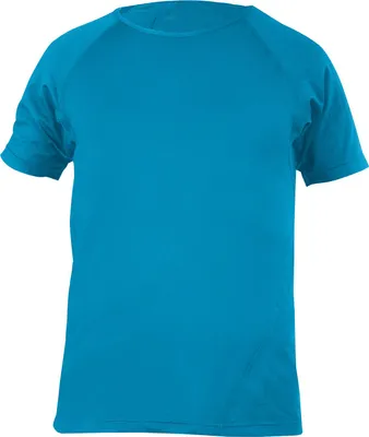 Produktbild von Herren Funktions T-Shirt aqua, atmungsaktiv und mit Raglanärmeln für Yoga