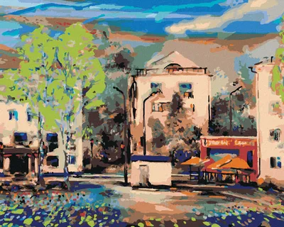 Produktbild von Zuty - Malen nach Zahlen - HAUPTSTRASSE IN NOWOSIBIRSK, 40x50 cm, ohne Keilrahmen