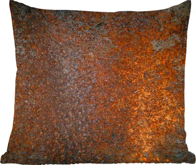 Produktbild von MuchoWow® Zierkissen Sofakissen Wohnzimmer Dekokissen 45x45 cm Rost - Orange - Muster - Schlafpolster - Polster für das Sofa
