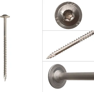 Immagine prodotto di Viti a testa bombata A2 in acciaio inox 6 x 100 mm Torx 25 - confezione da 100 pezzi