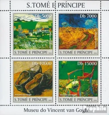 Produktbild von Briefmarken Sao Tome e Principe 2004 Mi 2535-2538 Kleinbogen (kompl. Ausgabe) postfrisch Museum von Vincent Van Gogh