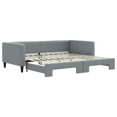 Obrázek produktu pro vidaXL Rozkládací lehátko světle šedé 100x200 cm látka