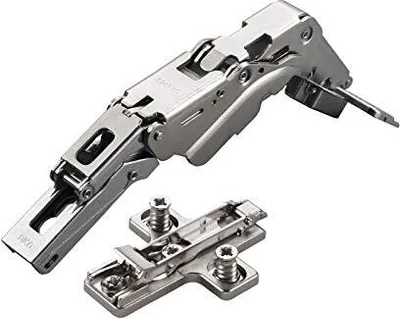 Produktbild von 2 x Salice Topfband 155° Serie 200 Bohrbild T52 Eckanschlag inkl. Kreuz-Montageplatte Höhe 6 mm mit vormontierten Euroschrauben und Exzenterverstellung Schrankscharnier von SOTECH