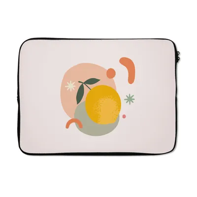 Produktbild von MuchoWow® Laptop Hülle 13 Zoll Zitrone - Obst - Pastell Laptoptasche - Laptophülle - Sleeve - Rundumschutz