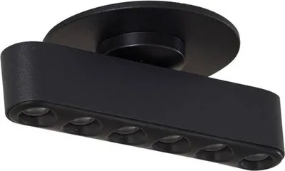 Produktbild von Lindby LED-Einbauleuchte Eldrin, schwarz, Lichtpunkte,13,1cm
