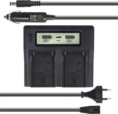 Dual Akku-Ladegeraet fuer Sony NP-F550