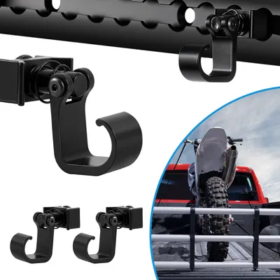 Produktbild von Aopunly Single Fitting mit Haken für Airlineschiene Endbeschlag Endfittinge Zurrschiene 10 Stück