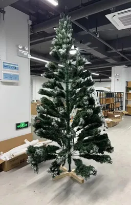 Immagine prodotto di Abete Nordmann - Albero di Natale artificiale - 180 cm - Effetto neve, floccato - Con coni - Supporto in legno fatto a mano - PVC+PE - Bianco