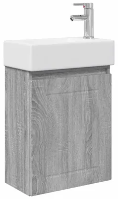 Immagine prodotto di vidaXL Mobile da bagno con rubinetto, grigio Sonoma