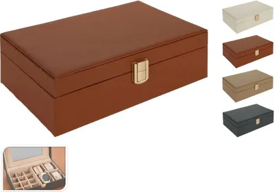 Image de Boîte à bijoux avec miroir 25 x 7 x 16 cm