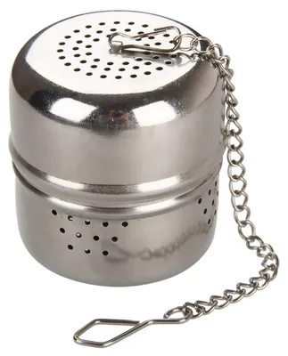 Teeei mit Kette, Edelstahl, Ø 3,7 cm, Höhe 4 cm