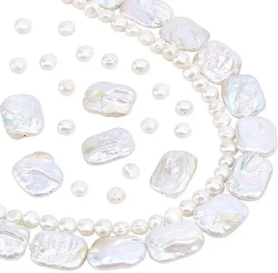 Image de Ensemble de perles rectangulaires naturelles, 18-22 mm, pour la création de bijoux