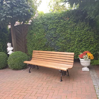Produktbild von Parkbank 'Graz', braun Promadino Bank Gartenbank Ruhebank Holzbank Dekoration