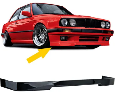 Produktbild von Frontspoiler Spoiler Lippe schwarz glänzend Sport für BMW 3er E30 1987-1994