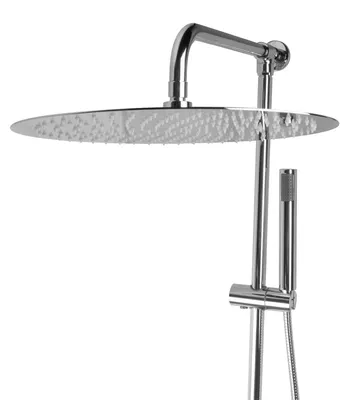 Produktbild von PaulGurkes Aufputz Set mit 40 cm Edelstahl Regendusche Brausegarnitur Duschsystem