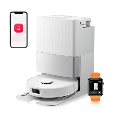 Produktbild von Roborock Qrevo Edge S5A Staubsauger Roboter 17.000 Pa, 75°C Heißwasser, Dual Anti-Tangle, FlexiArm Design™, Hebarer Mopp, Weiß