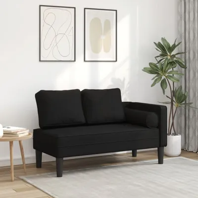 Obrázek produktu pro Maison Exclusive – lehátko s polštářem, černá látka