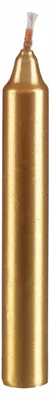 Produktbild von Baumkerzen Gold 100 x Ø 12 mm, 20 Stück