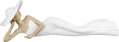 Produktbild von Gilde Figur, Frau, "Elegant", Kunstharz, weiß, VE 3, L. 9.5 cm, B. 28 cm, H. 9 cm 52623 4063387526231