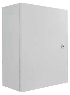 Immagine prodotto di Quadro elettrico - Scatola di derivazione per montaggio a parete - IP55 - Acciaio laminato a freddo - 40x20x50 cm - Piastra di montaggio rimovibile - Per interni/esterni - Grigio