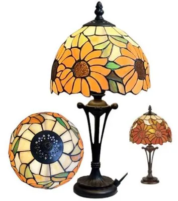 Immagine prodotto di Lampada da tavolo Tiffany GIRASOLE 38*Ø20
