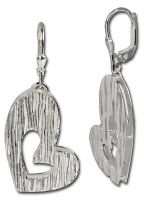 Immagine prodotto di Orecchini da donna SilberDream, argento sterling 925, modello pendenti a cuore doppio, codice prodotto D3SDO324