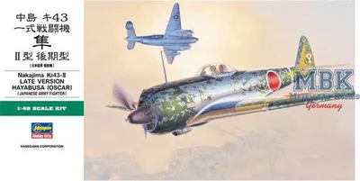 Image de HASEGAWA HAS09082 Nakajima Ki-43 Hayabusa (Osacar) version tardive (JT82)