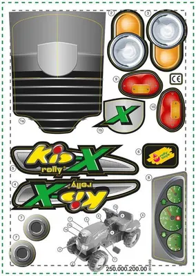 Zdjęcie produktu dla Rolly Toys Sticker Aufkleber für rollyKid-X