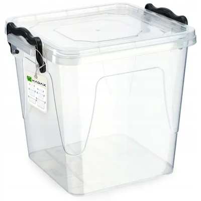 Produktbild von KADAX Aufbewahrungsbox mit Deckel, Robuster Plastikbehälter aus Kunststoff 3,7L