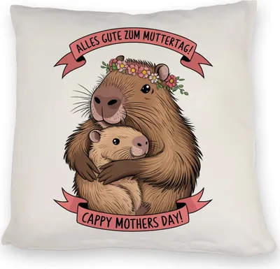 Produktbild von Capybara - Alles Gute zum Muttertag Kissen