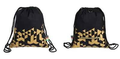 Immagine prodotto di Zaino con coulisse BAMBINO nero e oro