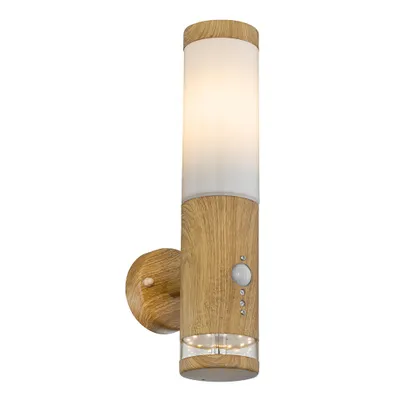 Produktbild von LED Wandleuchte, Bewegungsmelder, Holz-Optik, H 35 cm