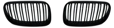 Kühlergrill DOPPELRIPPE Schwarz Glanz für BMW 3er Coupe E92 2010-2013 – Produktansicht