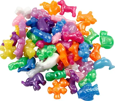 Immagine prodotto di Creativ Company CC Perline di plastica Animali 25 mm Multi 55 gr