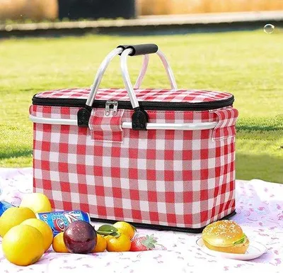 Produktbild von Kühltasche, Picknicktasche, Einkaufstasche, 41,1 x 29 x 4,9 cm