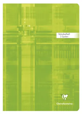 Produktbild von Clairefontaine Vokabelheft DIN A4 3 spaltig 40 Blatt