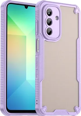 Immagine prodotto di Custodia protettiva per Samsung Galaxy A26 5G, lato posteriore traslucido opaco, custodia paraurti in TPU Viola