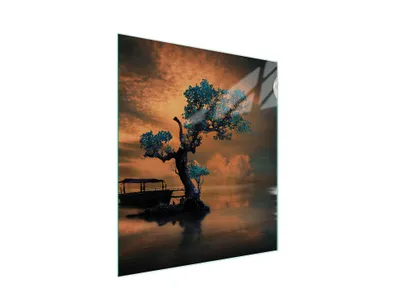 Obrázek produktu pro Skleněná krájecí deska 45x52 strom
