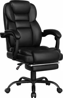 Produktbild von Ergonomischer Bürostuhl mit Fußstütze und Armlehnen Yaheetech