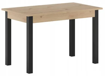 Obrázek produktu pro Rozkládací jídelní stůl 120(160)x70 cm FERENC - dub artisan / černý