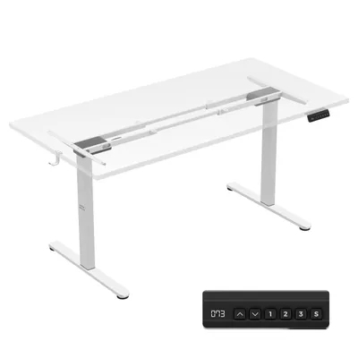 Produktbild von MARK ADLER Xeno 4.5 White | Höhenverstellbarer Schreibtischständer Elektrisch Verstellbar Tischgestell Gestell | Einstellbare Beinabständ | Weiß
